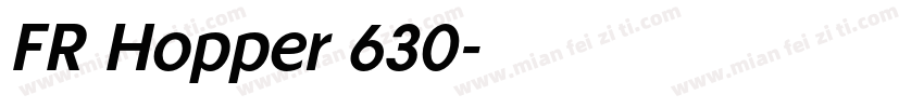 FR Hopper 630字体转换